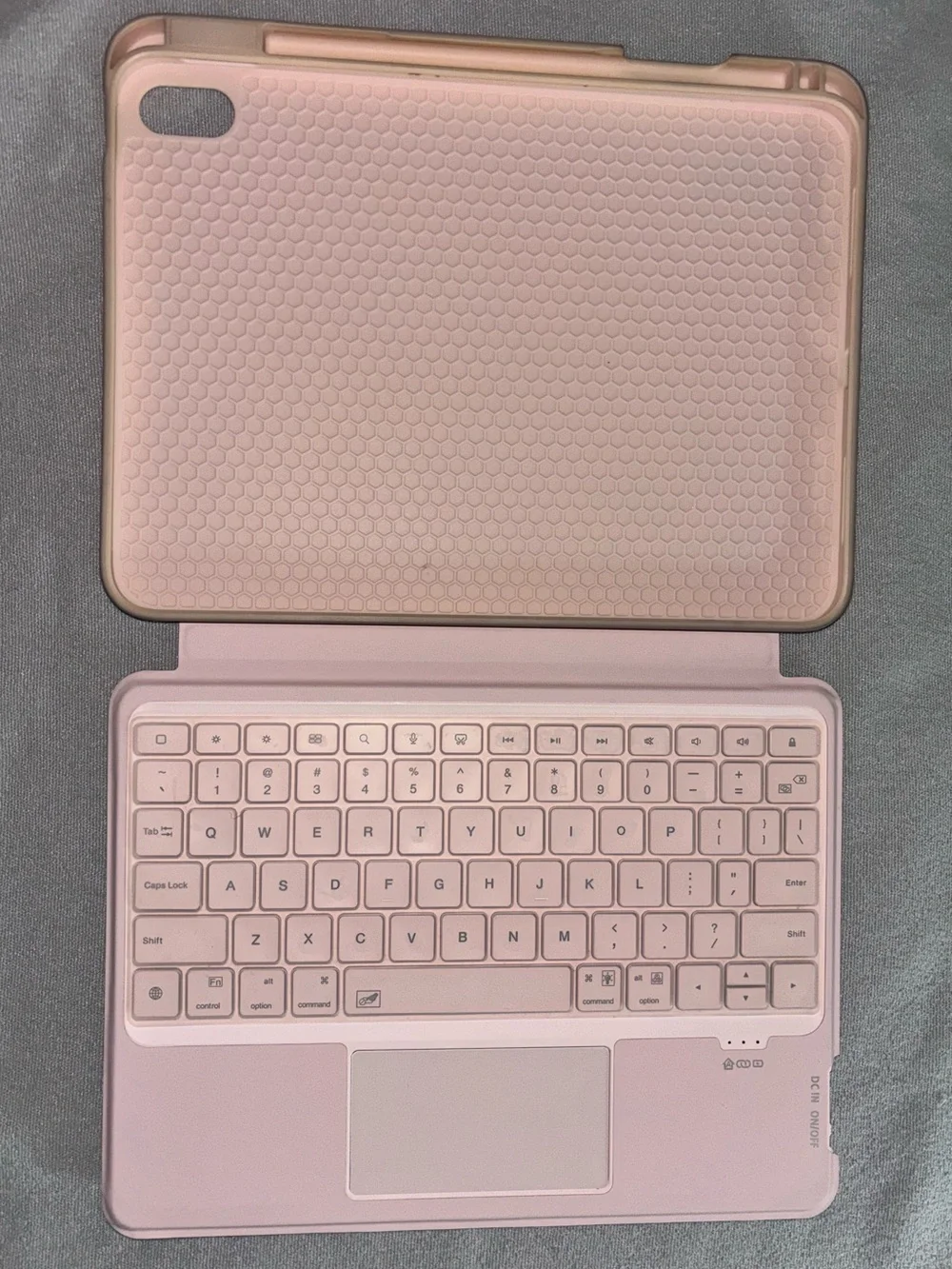 PINK Multi-Touch Detachable Keyboard case for 10.9 inch iPad 10